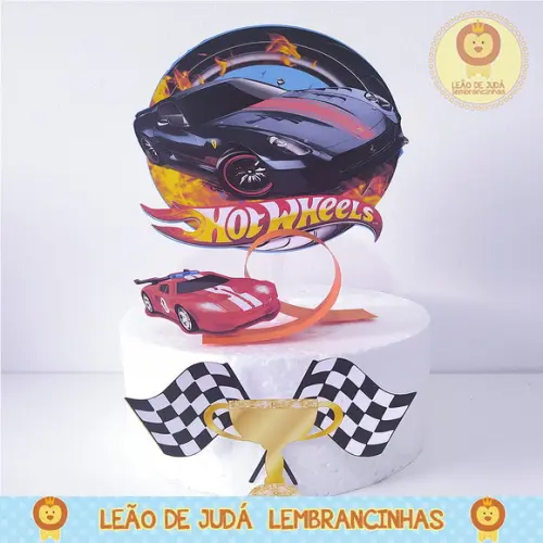 TOPO DE BOLO hot wheels