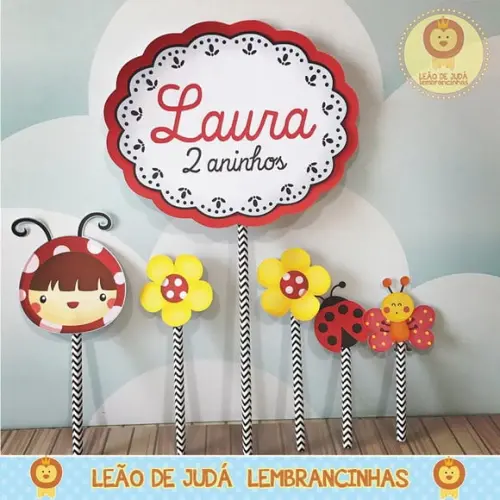 TOPO DE BOLO Joaninha