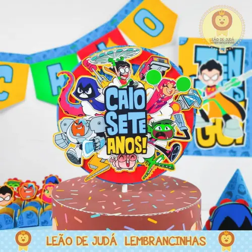 TOPO DE BOLO jovens titãs