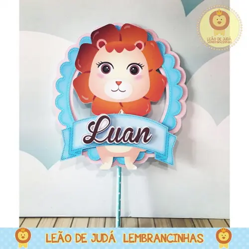 TOPO DE BOLO leãozinho