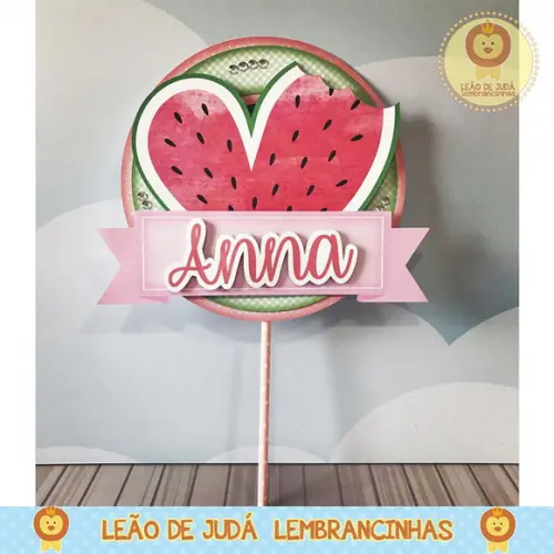 TOPO DE BOLO melancia
