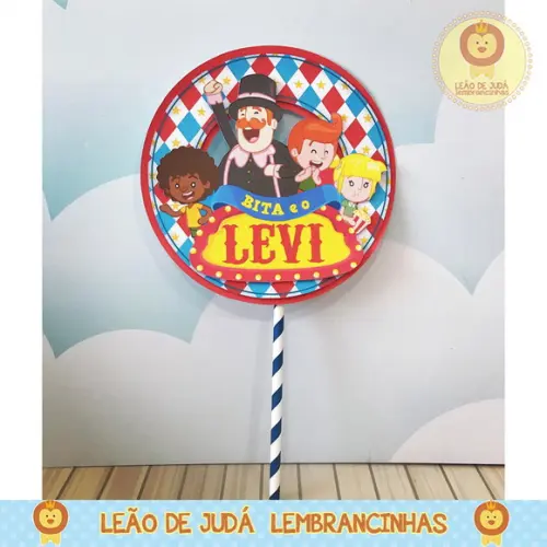 TOPO DE BOLO Mundo Bita circo