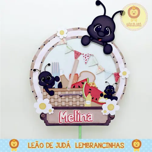Topo de Bolo Picnic