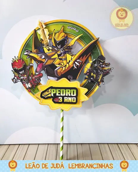 TOPO DE BOLO power rangers