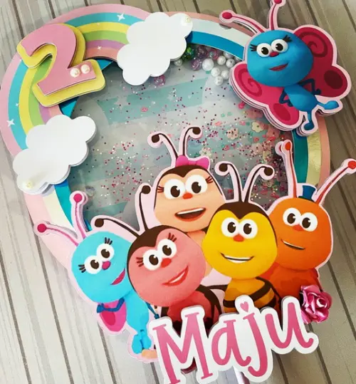 Topo de Bolo Tema Bichikids