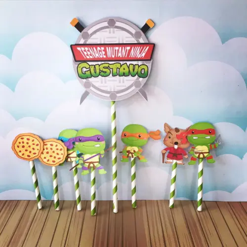 Topo De Bolo Tartaruga Ninja