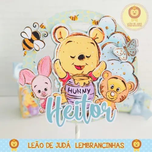 TOPO DE BOLO ursinho pooh