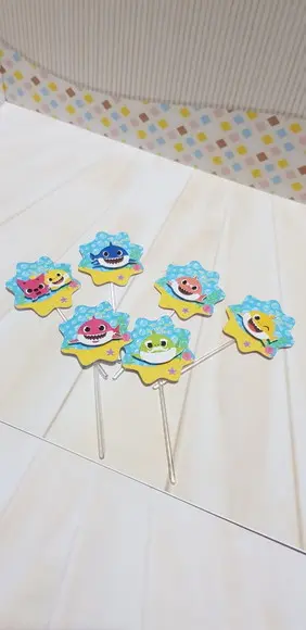 Topper para Docinho baby shark