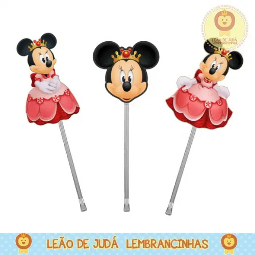 Topper para Docinho Tema Minnie Realeza