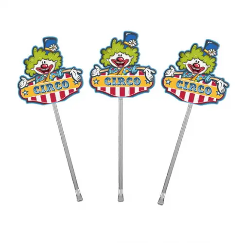 Topper para Docinhos Tema Circo Menino 50 Unidades