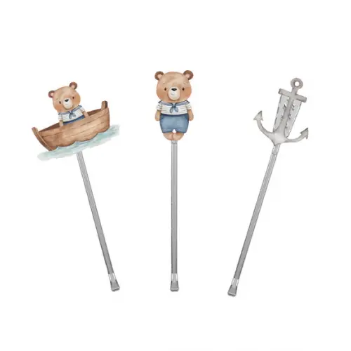 Topper para Docinhos Tema Ursinho Marinheiro