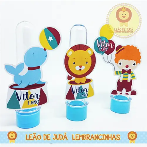 Tubete 13cm tema circo