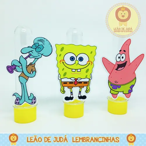 Tubete 13cm tema Bob Esponja