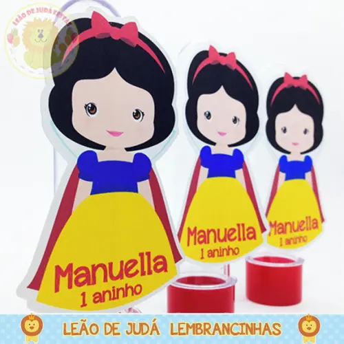Tubete 13cm tema Branca de Neve
