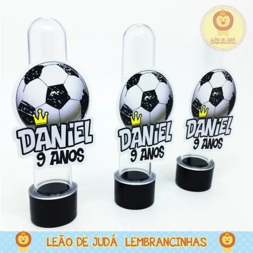 Tubete 13cm Tema Futebol