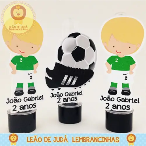 Tubete 13cm tema Futebol modelo 2