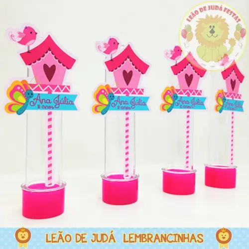 Tubete 13cm tema Jardim