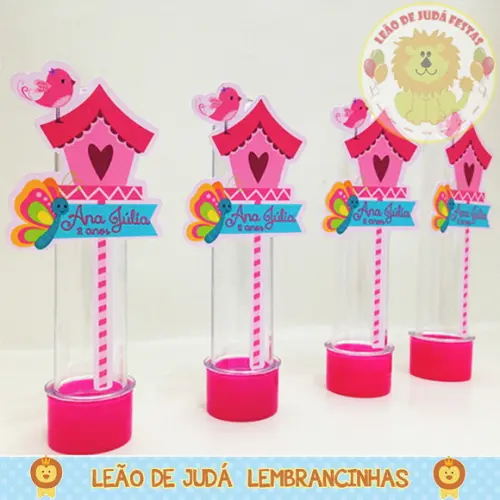 Tubete 13cm tema Jardim