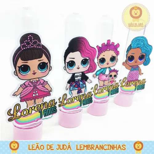 Tubete 13cm tema LOL