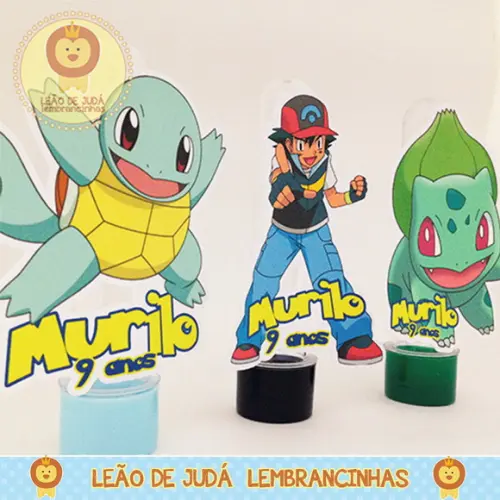 Tubete 13cm tema Pokemon