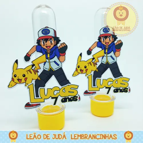Tubete 13cm tema Pokemon modelo 2