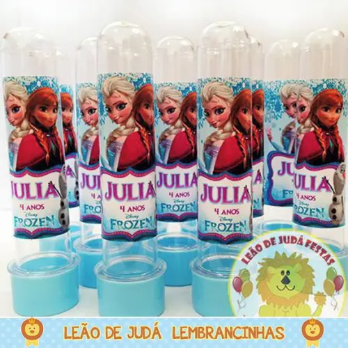 Tubete adesivado 13cm tema Frozen