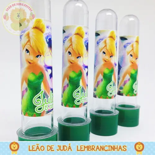 Tubete adesivado 13cm tema tinkerbell