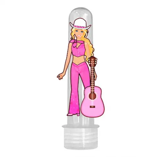 Tubete Lembrancinha Personalizada Tema Barbie Cowboy