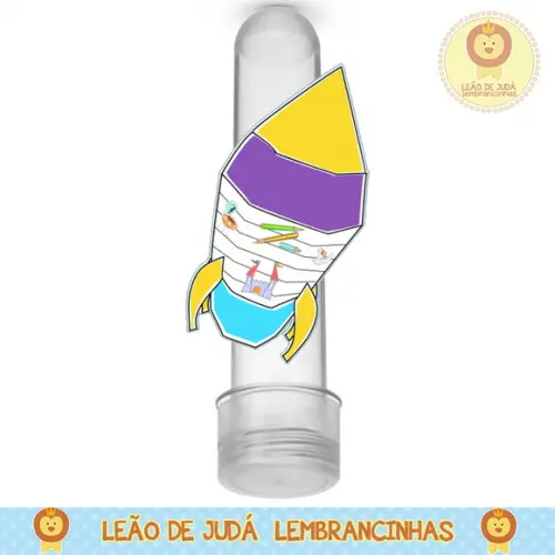 Tubete personalizado tema aquarela toquinho