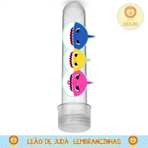 Tubete personalizado tema baby shark