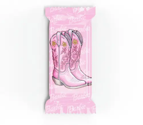 Bala Lembrancinha Personalizada para Festa Tema Barbie Cowbo