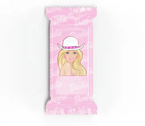 Bala Lembrancinha Personalizada para Festa Tema Barbie Cowbo