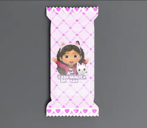 Bala Personalizada Casa Mágica da Gabby