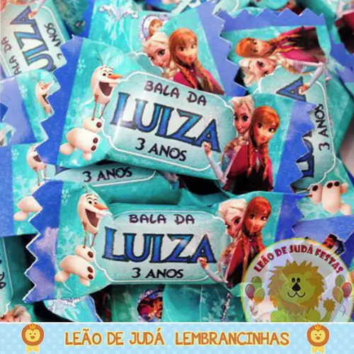 Bala Personalizada Frozen