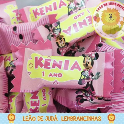 Bala Personalizada Minnie Rosa