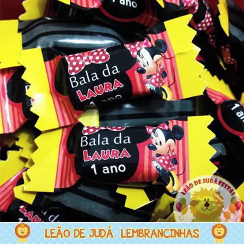 Bala Personalizada Minnie Vermelha