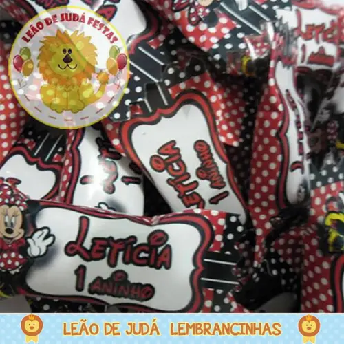 Bala Personalizada Minnie Vermelha
