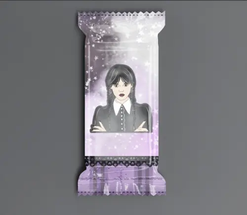 Bala Personalizada Wandinha