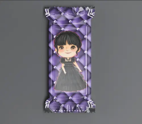 Bala Personalizada Wandinha