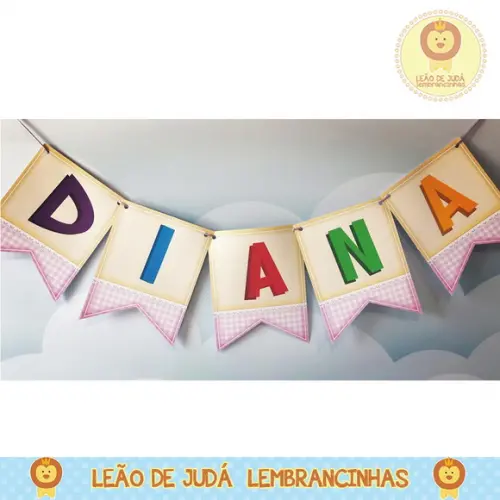 Bandeirola Personalizada dora aventureira