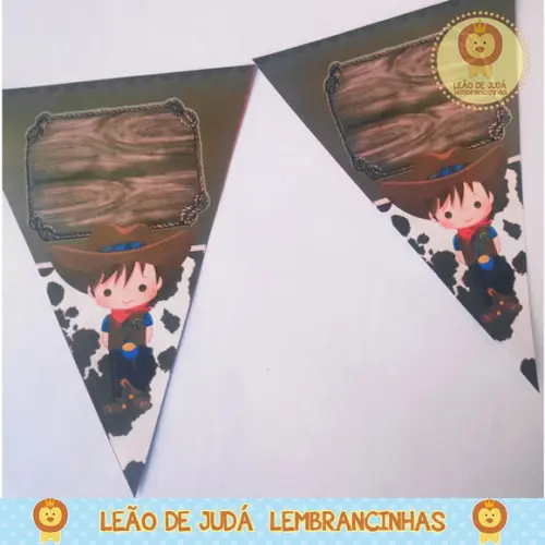 Bandeirola Personalizada Cowboy