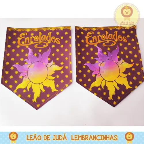 Bandeirola Personalizada enrolados