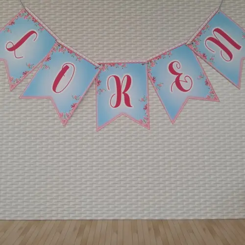 Bandeirola Personalizada gatinha