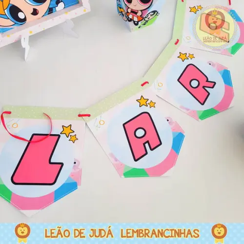 Bandeirola Personalizada meninas super poderosas