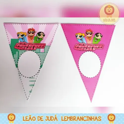 Bandeirola Personalizada meninas super poderosas