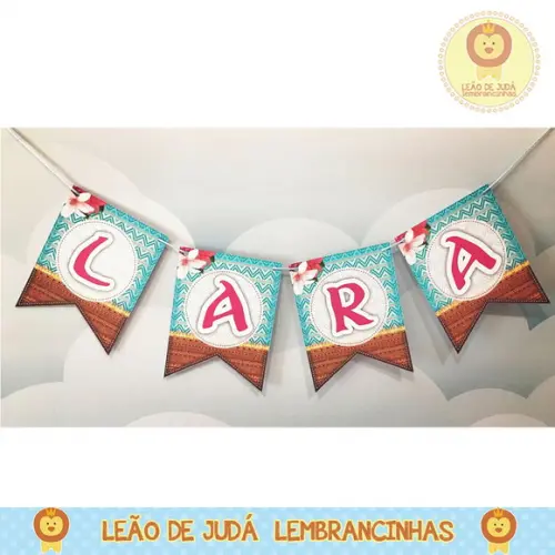 Bandeirola Personalizada moana