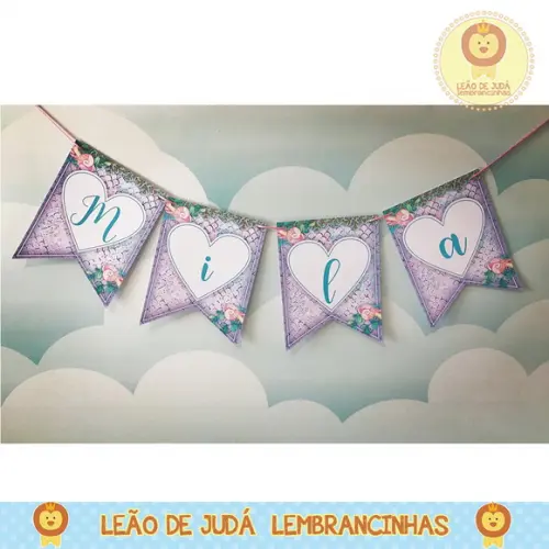 Bandeirola Personalizada Tema 3sereia