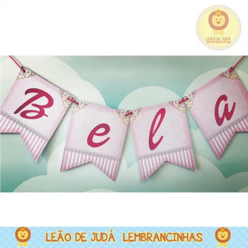 Bandeirola Personalizada Tema barbie