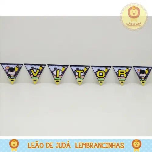 Bandeirola Personalizada Tema batman