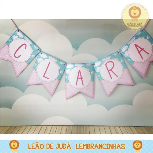 Bandeirola Personalizada Tema Brinquedo Menina